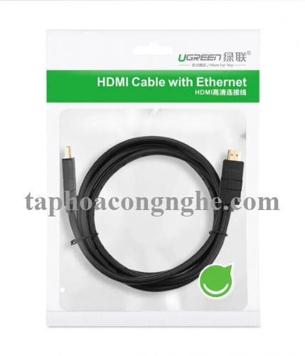 Ugreen 10127 3M màu đen Cáp tín hiệu HDMI đầu xoay 180 độ cao cấp HD105 30010127